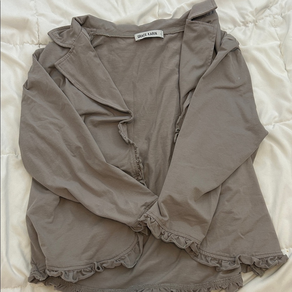 Grace Karin Soft Taupe Top